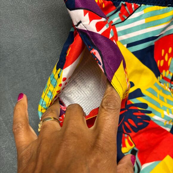 Surf Society Tropical Print Swim Trunks Men’s Large Beach Shorts Ocean Vacation - Picture 3 of 12